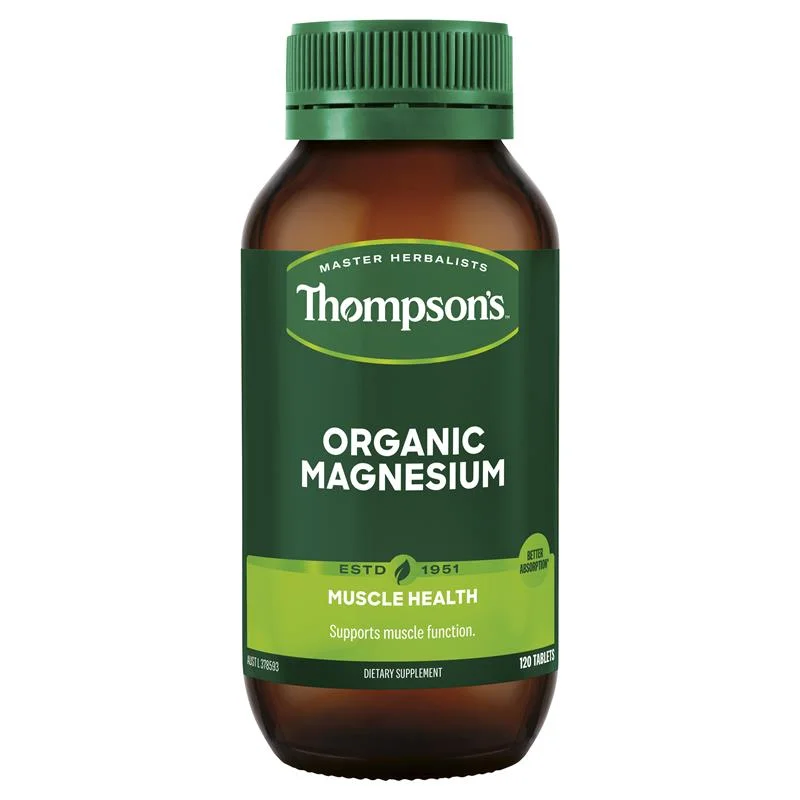Thompson‘s 汤普森 有机镁  120片 【保质期2027/10】